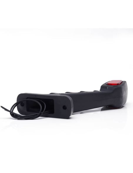 Buzina longa de LED com logotipo WAS Âmbar - Branco - Vermelho 12V 24V A R1 SM1 W48 LOGO ↔ 18,59 cm