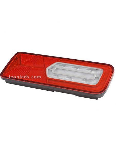 Dimensiones Piloto LED trasero LC12 Glowing con triangulo | LeonLeds Iluminación