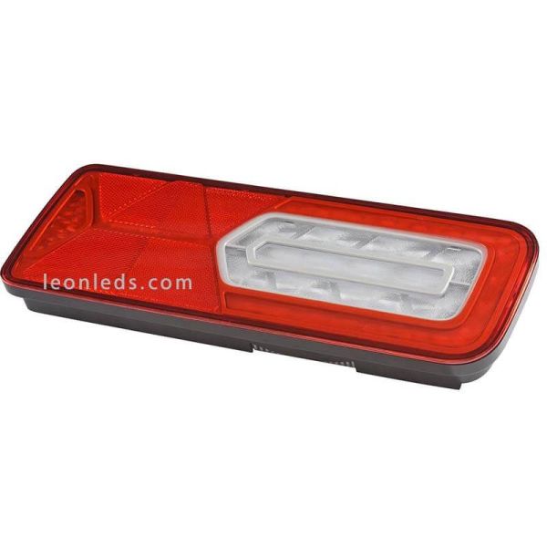 Dimensiones Piloto LED trasero LC12 Glowing con triangulo | LeonLeds Iluminación