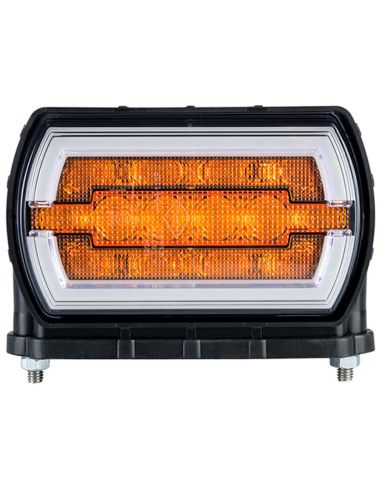 Faro Delantero LED con soporte inferior con Luz de Posición Neon e Intermitente A 1 CleoFront 12V 24V