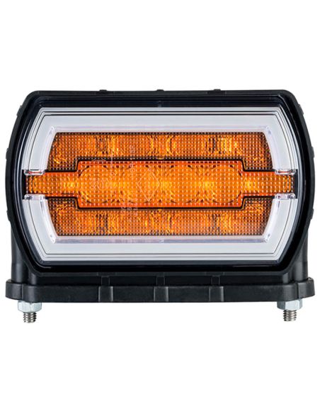 Faro Delantero LED con soporte inferior con Luz de Posición Neon e Intermitente A 1 CleoFront 12V 24V