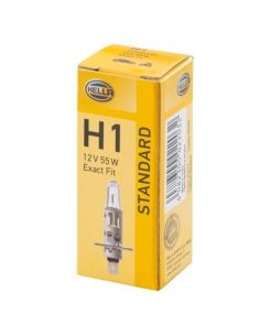Lampe halogène H1 HELLA 12V 55W Standard P14.5s Homologuée ECE
