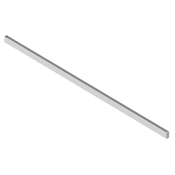 Calha de superfície para projetores MAGNETO brancos de 48V, com capa incluída, 1 e 2 metros