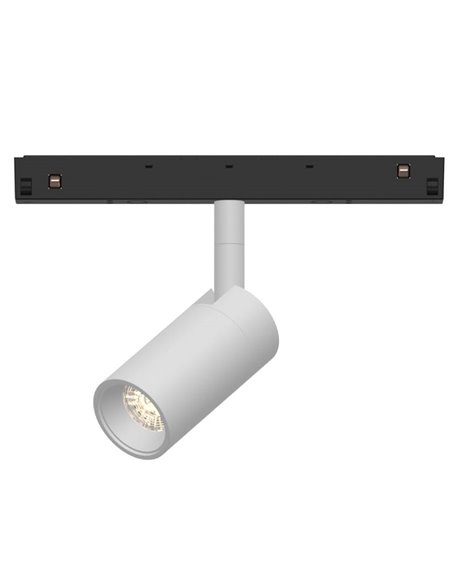 Spot LED magnétique blanc MAGNETO 7W, fin et élégant, 3000K, 560Lm, 38º