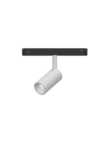 Spot LED magnétique blanc MAGNETO 7W, fin et élégant, 3000K, 560Lm, 38º