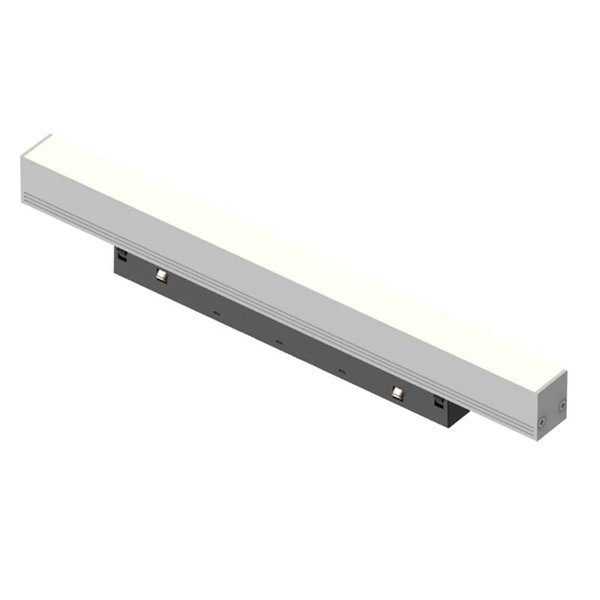 Modulo lineal LED Difusor para carril magnético 8W, blanco MAGNETO, 3000K 640Lm, 120º, 300mm de largo