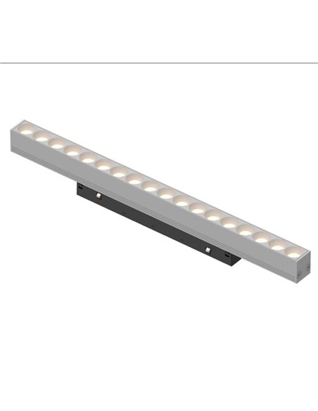 Módulo lineal con puntos LED COB 18W, para carril magnético MAGNETO, blanco 3000K 1440Lm, 50º, 370mm de largo