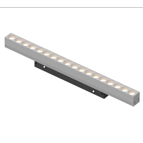 Módulo lineal con puntos LED COB 18W, para carril magnético MAGNETO, blanco 3000K 1440Lm, 50º, 370mm de largo