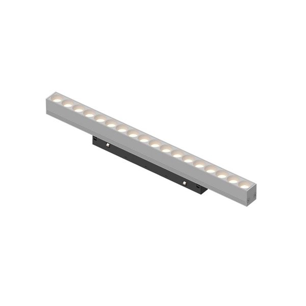 Module linéaire avec points LED COB 18W, pour rail magnétique MAGNETO, blanc 3000K 1440Lm, 50º, longueur 370mm