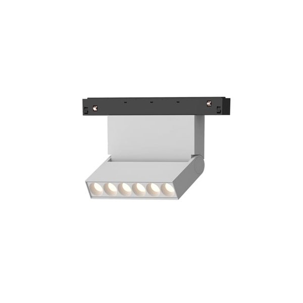 Foco lineal LED orientable blanco 10W MAGNETO, con puntos de led, 3000K 800Lm, 38º