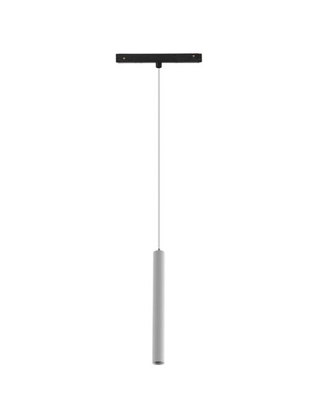 Foco colgante LED minimalista blanco 5W MAGNETO para carril magnético, 3000K 400Lm, 38º