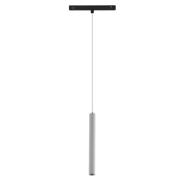 Foco colgante LED minimalista blanco 5W MAGNETO para carril magnético, 3000K 400Lm, 38º