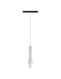 Luminária pendente LED decorativa, corpo duplo, branca, 7W, MAGNETO, para calha magnética, 3000K, 560Lm, 38º