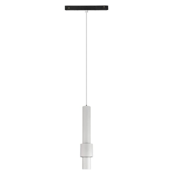 Foco colgante LED decorativo doble cuerpo blanco 7W MAGNETO para carril magnético, 3000K 560Lm, 38º