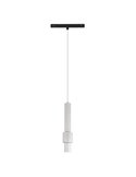 Luminária pendente LED decorativa, corpo duplo, branca, 7W, MAGNETO, para calha magnética, 3000K, 560Lm, 38º