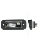 Trasera Piloto de Matrícula LED HELLA 2KA 010 278-411 12V con Conector Plano Superior John Deere E1 00