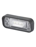 HELLA 2KA 010 278-411 Luz de placa de LED 12V com conector de topo plano John Deere E1 00