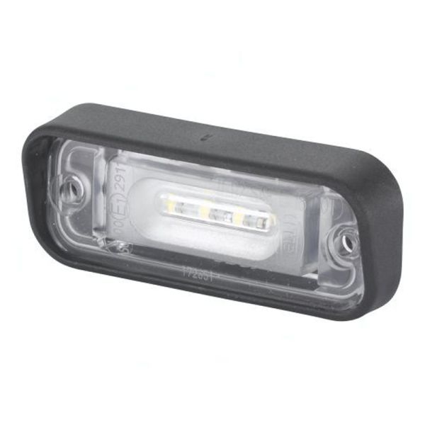 HELLA 2KA 010 278-411 Luz de placa de LED 12V com conector de topo plano John Deere E1 00