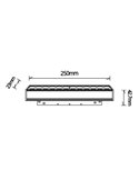 Módulo lineal con puntos LED COB 12W, para carril magnético MAGNETO, blanco 3000K 960Lm, 50º 250mm de largo