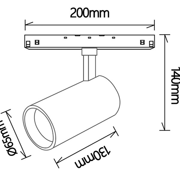 Foco LED magnético blanco MAGNETO 20W, 3000K 1600Lm, 38º