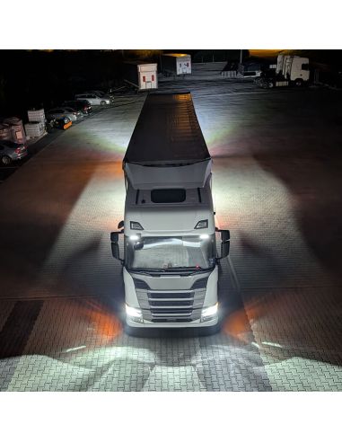 Barre de manœuvre LED pour camion CRP1 12 V/24 V 2 200 lm IP67/IP69K homologuée R148