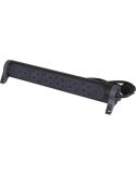 Base Múltiple Legrand 6 Tomas 2P+T con Interruptor Fija y Giratoria Cable 1,5m Negra
