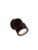 Foco orientable corten de 0 a 90º  SALER corten, exterior IP65 1LxGX56