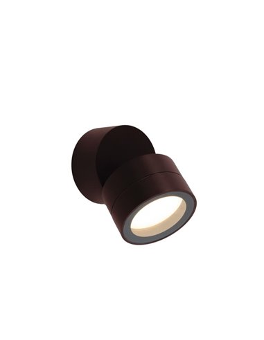 Foco orientable corten de 0 a 90º  SALER corten, exterior IP65 1LxGX56