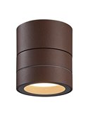 Foco orientable corten de 0 a 90º  SALER corten, exterior IP65 1LxGX56
