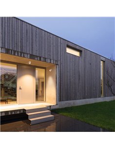 Foco orientable corten de 0 a 90º  SALER corten, exterior IP65 1LxGX56 2