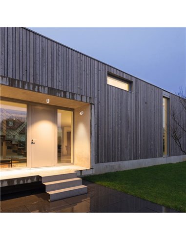 Foco orientable corten de 0 a 90º  SALER corten, exterior IP65 1LxGX56