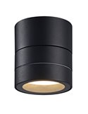 Foco orientable de pared o teco exterior SALER negro, IP65 1LxGX55