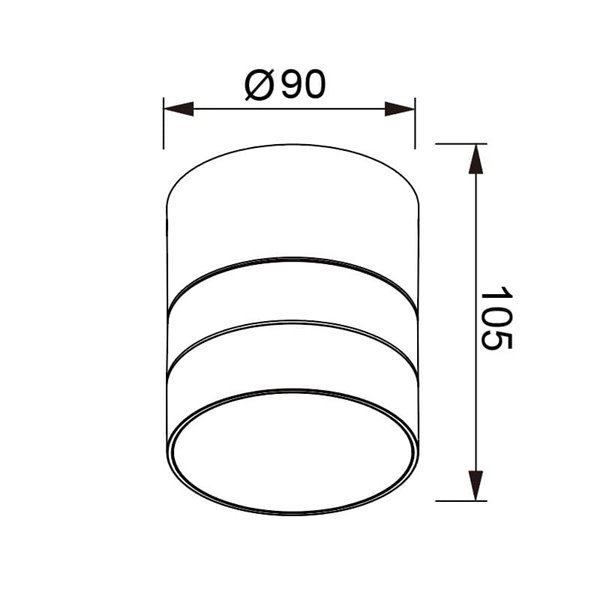 Foco orientable de pared o teco exterior SALER negro, IP65 1LxGX55