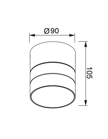 Spot extérieur orientable blanc SALER, IP65 1LxGX54, pour plafond ou mur 0-90º