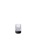 Sobremesa con forma de vaso con luz LED LAX, recargable, 1W 3000K, base negro mate, para exterior