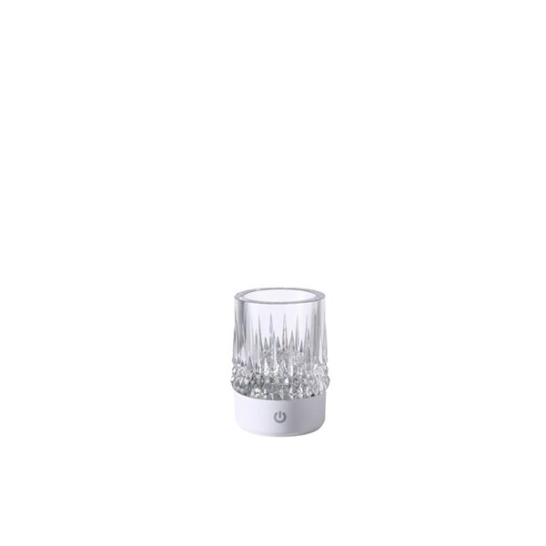 Luz LED ambiente exterior para mesa LAX, 1W 3000K, blanco mate con bateria usb