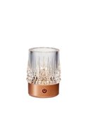 Lámpara LED portátil para exterior LAX, 1W 3000K, base oro rosa, recargable