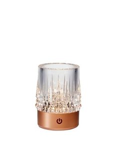 Lámpara LED portátil para exterior LAX, 1W 3000K, base oro rosa, recargable