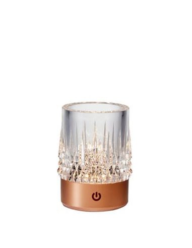 Lámpara LED portátil para exterior LAX, 1W 3000K, base oro rosa, recargable