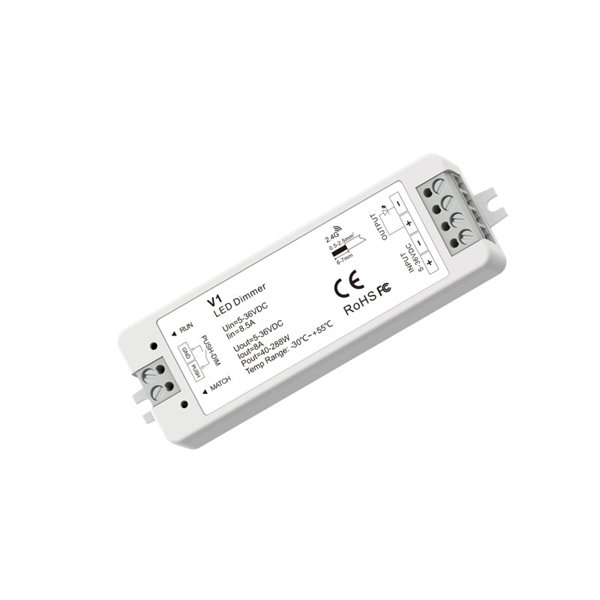 Contrôleur de tension constante V1, 12-36V Bouton poussoir et BANDES LED R