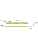 Rolo de tira LED para interior de 5m TIRAS LED STRIPS, 24V COB 12w/m IP20 3000K /4000K