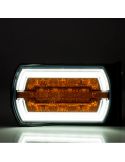 Faro Delantero LED con soporte lateral con Luz de Posición Neon e Intermitente A 1 CleoFront 12V 24V