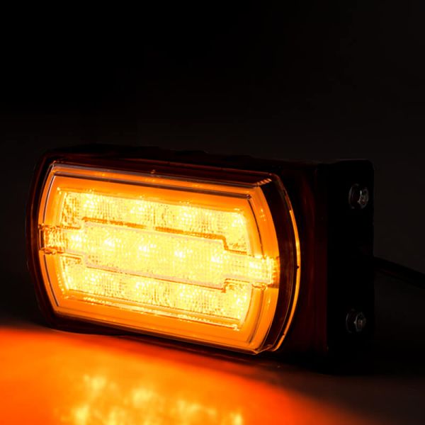 Faro Delantero LED con montaje e intermitente lateral y con Luz de Posición Neon e Intermitente A 1 CleoFront 12V 24V