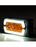 Faro Delantero LED con montaje e intermitente lateral y con Luz de Posición Neon e Intermitente A 1 CleoFront 12V 24V
