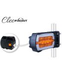 Phare LED CLEOfront LZD 2789/R1 12/24 V avec éclairage néon et clignotant latéral pour montage sur tube A1 R10