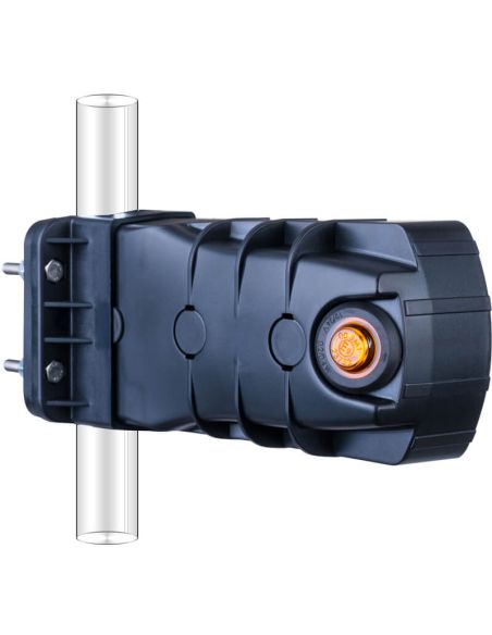 Phare LED CLEOfront LZD 2789/R1 12/24 V avec éclairage néon et clignotant latéral pour montage sur tube A1 R10