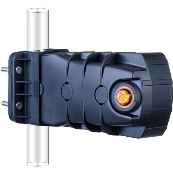Trasera Faro Delantero LED CLEOfront LZD 2789/R1 12/24V con Luz NEON e Intermitente Lateral para Montaje en Tubo A 1 R10