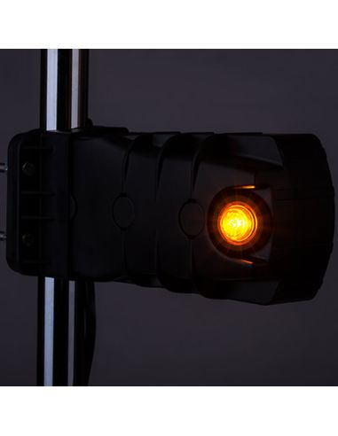 Faro Delantero LED CLEOfront LZD 2789/R1 12/24V con Luz NEON e Intermitente Lateral para Montaje en Tubo A 1 R10
