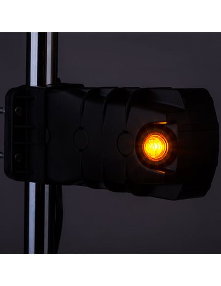 Phare LED CLEOfront LZD 2789/R1 12/24 V avec éclairage néon et clignotant latéral pour montage sur tube A1 R10