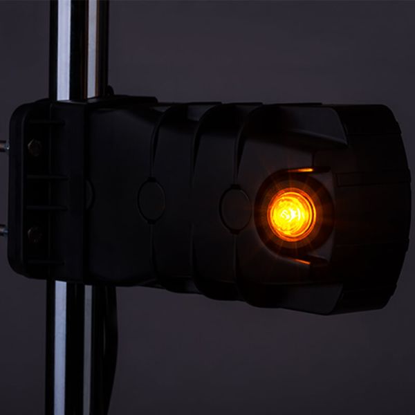 Farol de LED CLEOfront LZD 2789/R1 12/24V com luz neon e indicador lateral para montagem em tubo A 1 R10